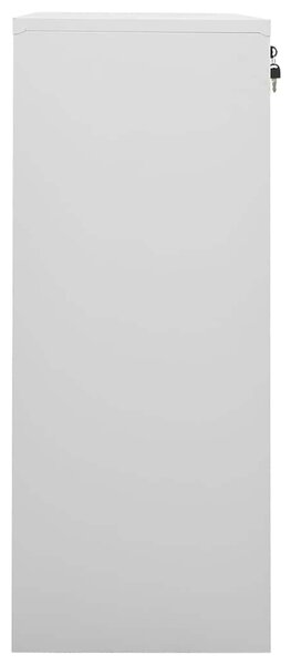 Kancelářská skříň světle šedá 90 x 40 x 102 cm ocel 336410
