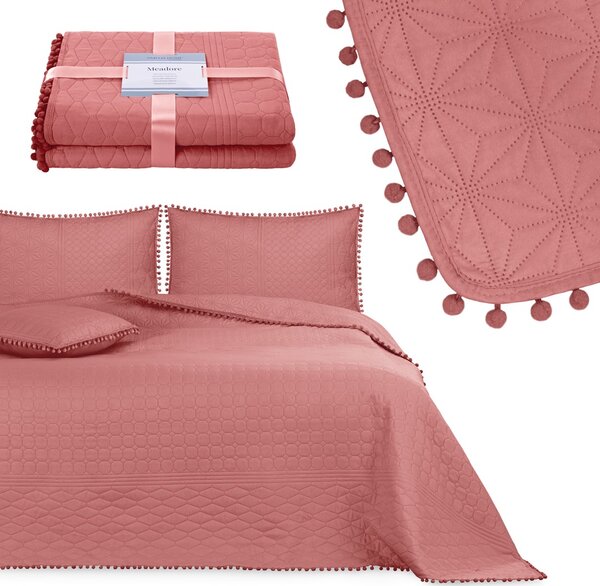 AmeliaHome Přehoz na postel Meadore, růžová Rozměr: 260x280