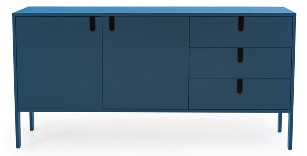 Petrolejově modrá komoda Tenzo Uno, šířka 171 cm