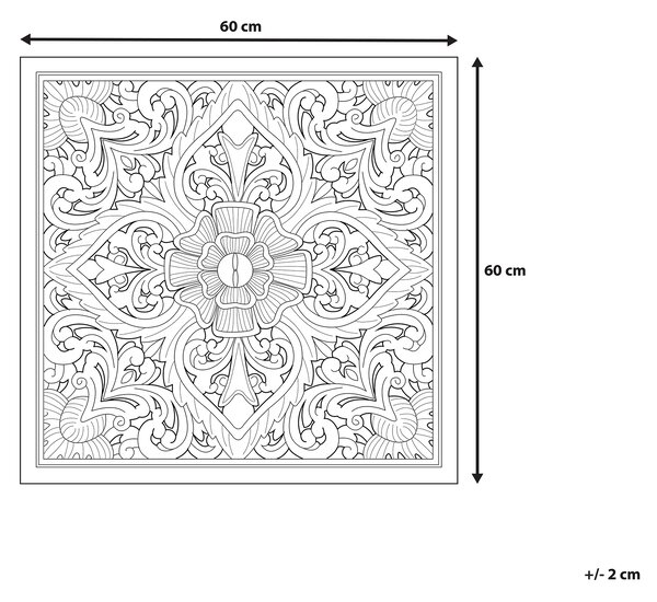 Závěsná ozdoba YONORA 60 cm Bílá
