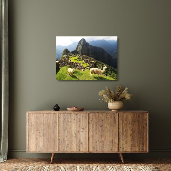 Skleněný obraz - Machu Picchu (70x50 cm)