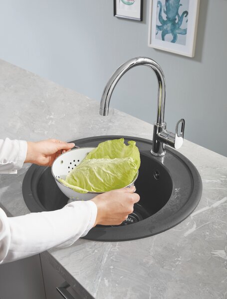 GROHE BauLoop - Páková dřezová baterie, DN 15, Chrom 31368000