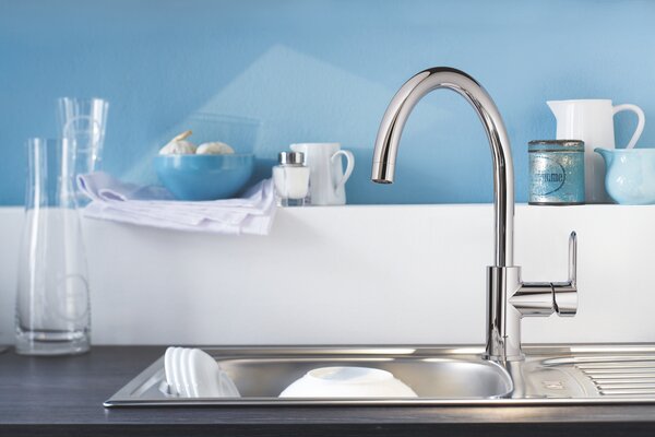 GROHE BauLoop - Páková dřezová baterie, DN 15, Chrom 31368000