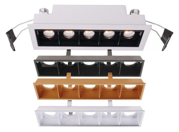 VÝPRODEJ VZORKU Deko-Light stropní vestavné svítidlo Ceti 5 14-15V DC 10,50 W 2900 K 640 lm 137 mm bílá mat 565250