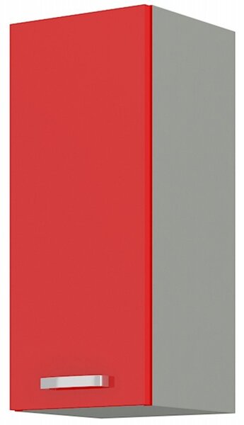 Horní kuchyňská skříňka Roslyn 30 G 72 1F (červená + šedá). 1032688