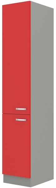 Potravinová kuchyňská skříňka Roslyn 40 DK 210 2F (červená + šedá). 1032683