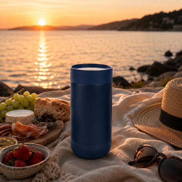 Cestovní termohrnek Erie, 350ml, Vinga, modrý