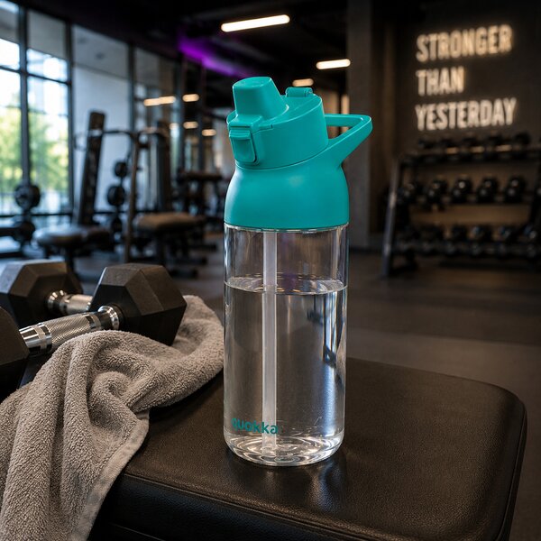 Sportovní láhev s pítkem Swift, 785ml, Quokka, tyrkysová