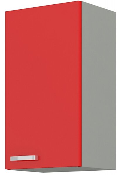 Horní kuchyňská skříňka Roslyn 40 G 72 1F (červená + šedá). 1032680