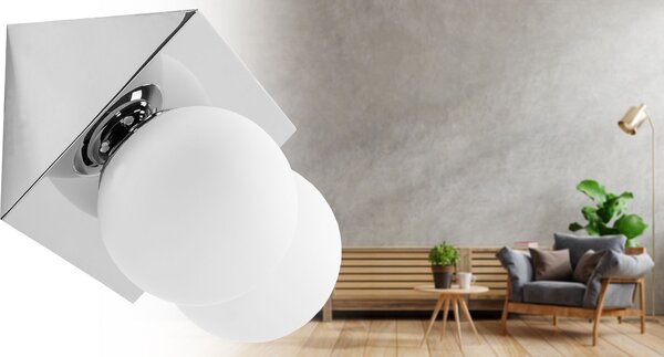 Toolight Moderní nástěnná lampa APP1228-2W Chrom