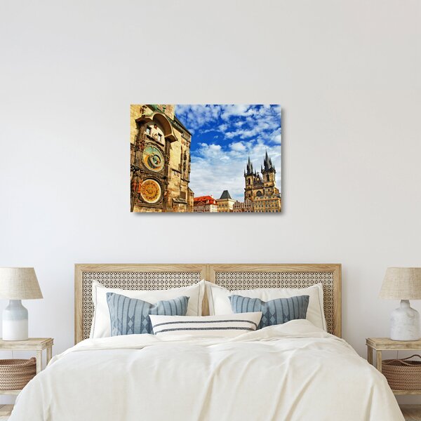Skleněný obraz - Pražský orloj (70x50 cm)