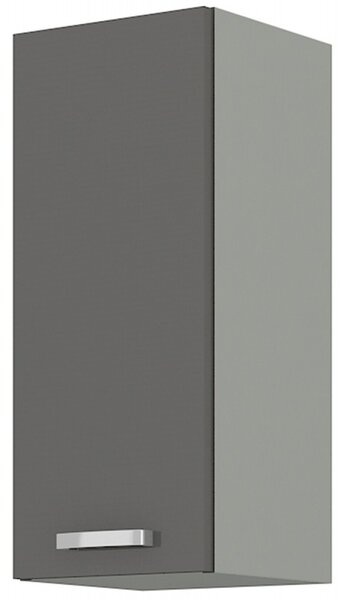 Horní kuchyňská skříňka Gonir 30 G 72 1F (šedá + šedá)