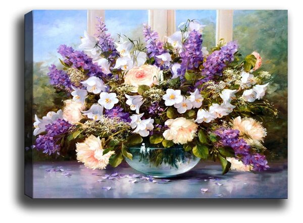 Obraz Tablo Center Purple Flowers, 70 x 50 cm
