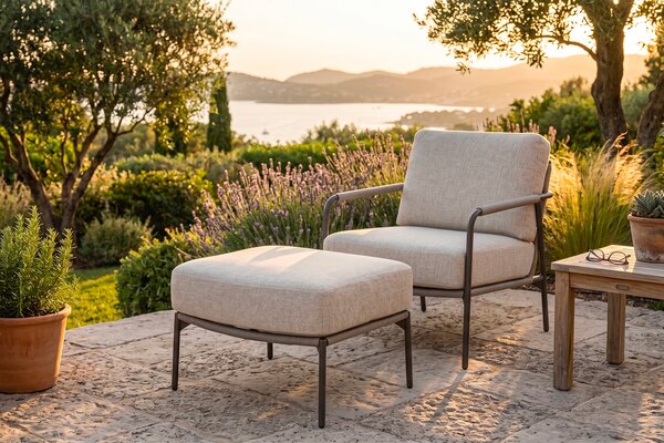 4Season Outdoor designové zahradní stoličky Florence Footstool Terre