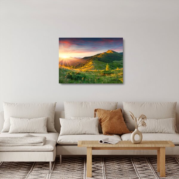 Skleněný obraz - Letní krajina (70x50 cm)
