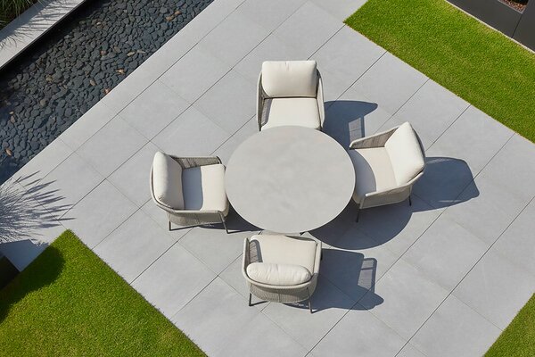 4Season Outdoor designové zahradní jídelní židle Florence Low Dining Chair Terre
