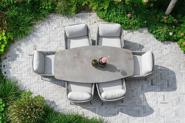 4Season Outdoor designové zahradní jídelní židle Florence Low Dining Chair Terre