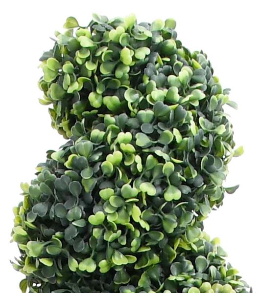 Umělá zimostrázová spirála s květináčem zelená 117 cm 336504