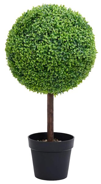 Umělý zimostráz ve tvaru koule s květináčem zelený 50 cm 336509