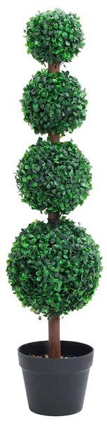 Umělý zimostráz ve tvaru koule s květináčem zelený 90 cm 336512