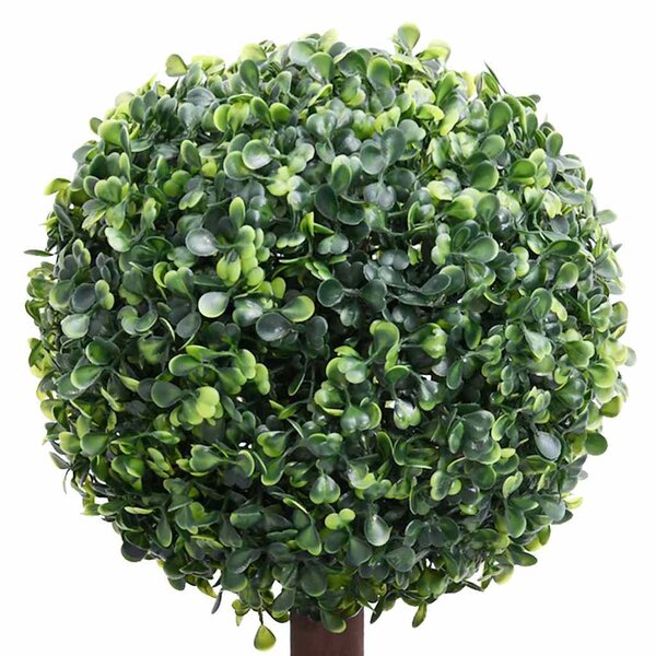 Umělý zimostráz ve tvaru koule s květináčem zelený 118 cm 336511