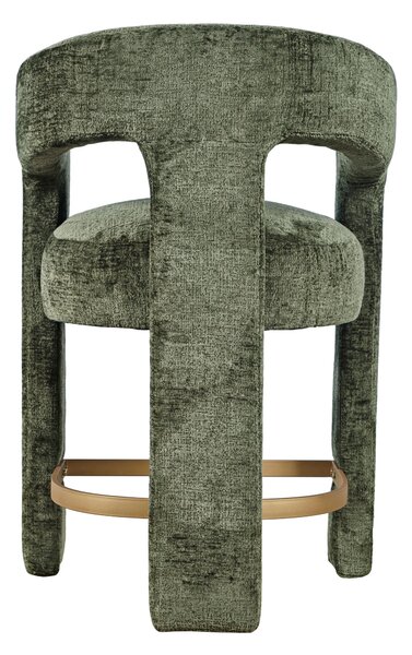 LivinHill Designová barová židle Leith olivová