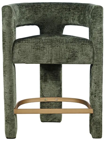 LivinHill Designová barová židle Leith olivová