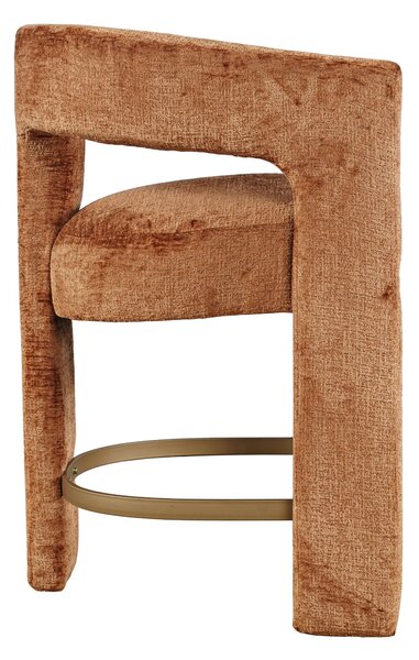 LivinHill Designová barová židle Leith skořicová