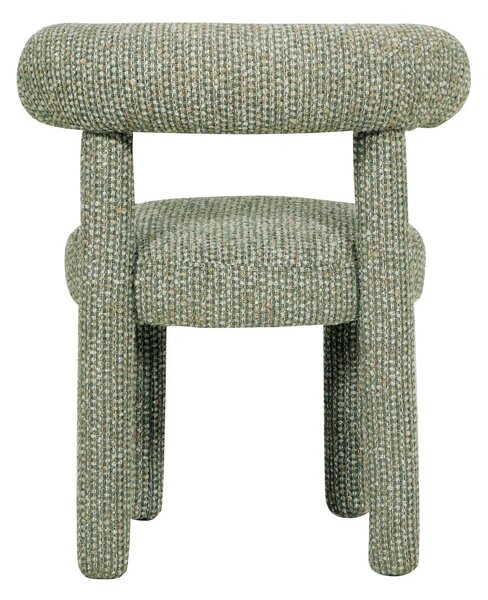 LivinHill Designová čalouněná jídelní židle Leith tyrkysová/béžová