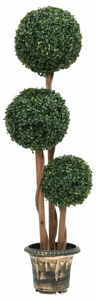 Umělý zimostráz ve tvaru koule s květináčem zelený 119 cm 336514
