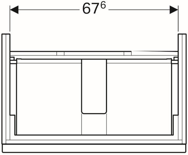 Geberit iCon skříňka 74x47.7x62 cm pod umyvadlo závěsná dub 841377000