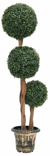Umělý zimostráz ve tvaru koule s květináčem zelený 119 cm 336514