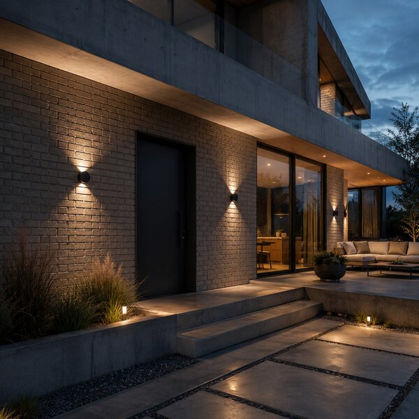 AQform designová venkovní nástěnná svítidla LEDPOINT Round Down