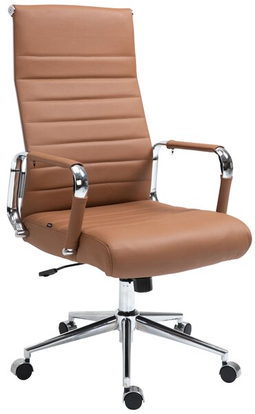 Kancelářská židle Bingley - pravá kůže | světle hnědá