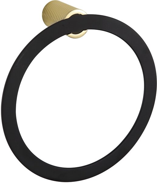 Mexen Base, prstenový držák na ručníky, černá - zlatá, 7088232-57