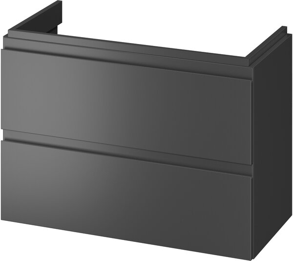 Cersanit Moduo skříňka 79.5x37.5x57 cm pod umyvadlo závěsná antracitová S590-077-DSM
