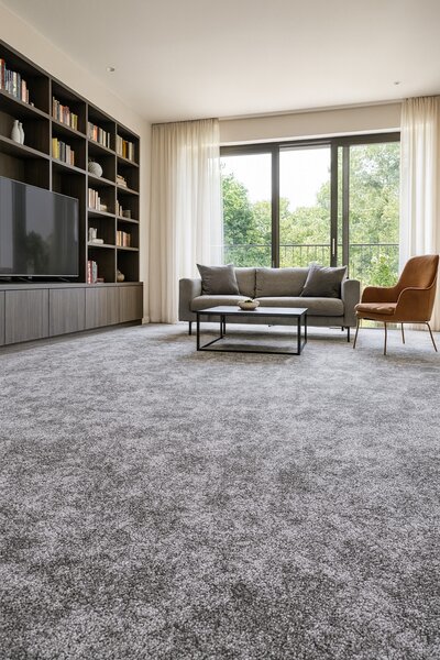 ITC, Metrážový koberec Serenade 965, na míru, šíře 4m,5m, šedá, filc, ložnice