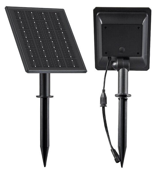 Exteriérové ​​solární zapichovací svítidlo Rings, 2x LED 1,5w, černá