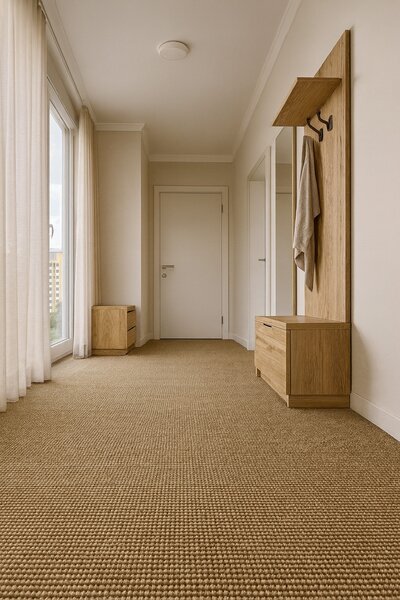 Vopi, Metrážový koberec Nature NEW přírodní - neúčtujeme odřezky z role, na míru, šíře 2m,3m,4m, oranžová, filc, chodba / předsíň