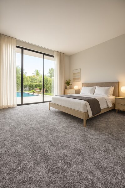 ITC, Metrážový koberec Serenade 965, na míru, šíře 4m,5m, šedá, filc, ložnice