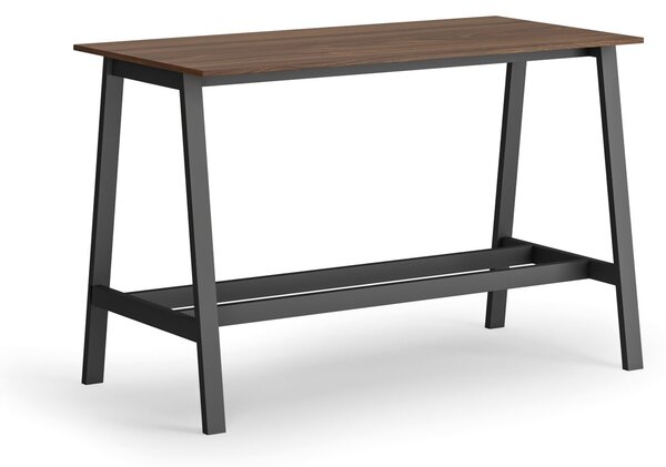 Vysoký barový stůl, 1600 x 800 mm, ořech