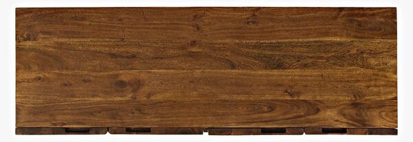 LivinHill Komoda Avola 137 cm z masivu černá/ořech