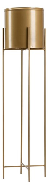 KOVOVÝ KVĚTINÁČ SE STOJÁNEM GOLDEN 95X21 CM ZLATÁ