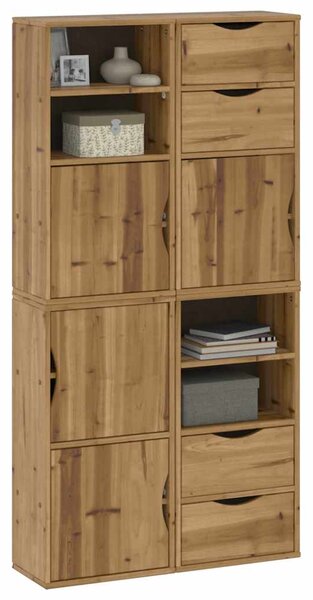 Boční skříňky 4 ks "ODDA" 40x24x79 cm Borovicový masiv 3365348