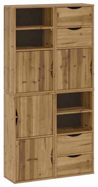 Boční skříňky 4 ks "ODDA" 40x24x79 cm Borovicový masiv 3365348