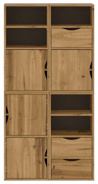 Boční skříňky 4 ks "ODDA" 40x24x79 cm Borovicový masiv 3365350