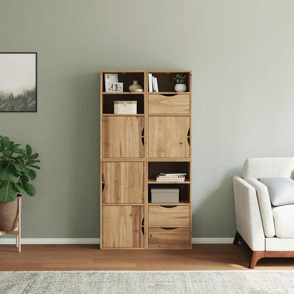 Boční skříňky 4 ks "ODDA" 40x24x79 cm Borovicový masiv 3365350
