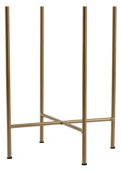 KOVOVÝ KVĚTINÁČ SE STOJÁNEM GOLDEN 95X21 CM ZLATÁ