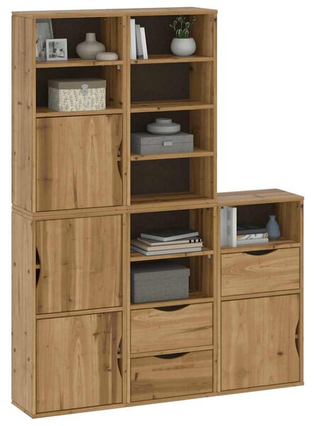 Boční skříňky 5 ks "ODDA" 40x24x79 cm Borovicový masiv 3365360