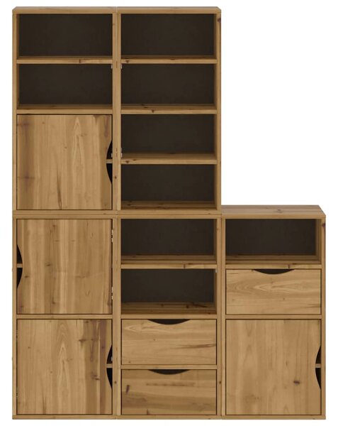 Boční skříňky 5 ks "ODDA" 40x24x79 cm Borovicový masiv 3365360